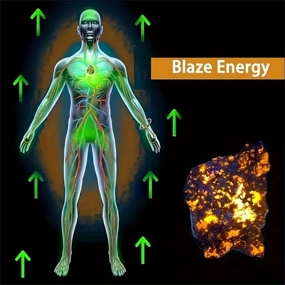 6/8/10mm Natural Flame Stone Bead Bracelet