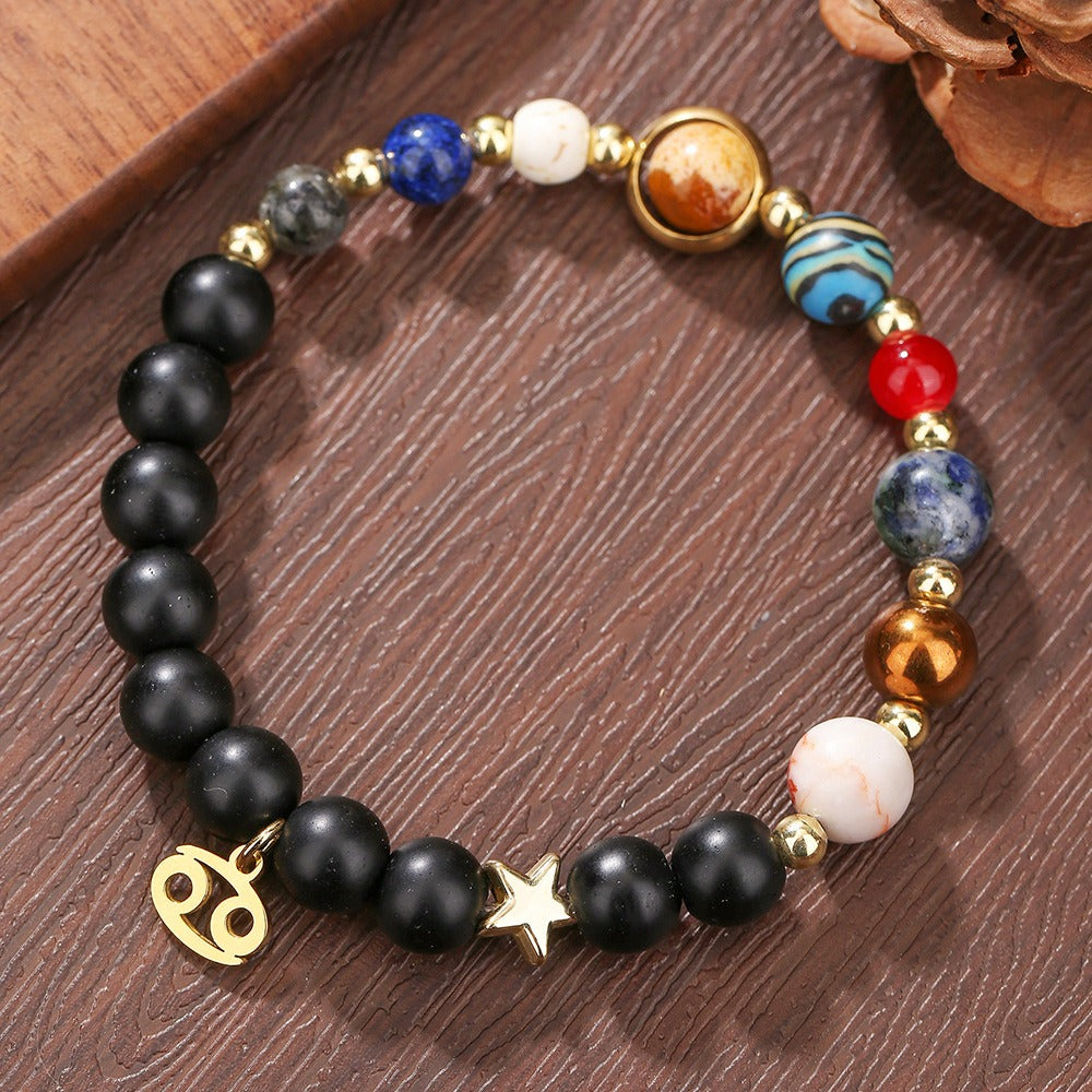 12 Constellation Handmade Bead Bracelet for Male and Female Couples