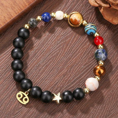 12 Constellation Handmade Bead Bracelet for Male and Female Couples