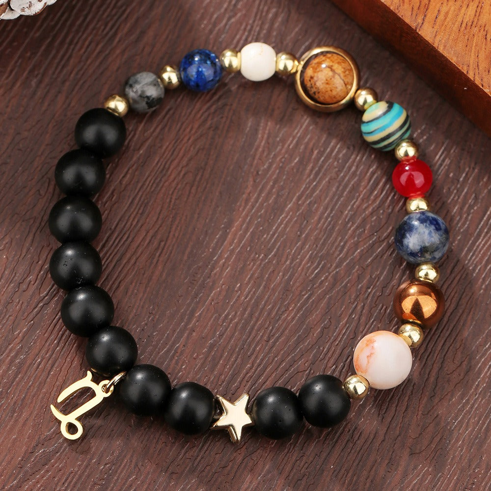 12 Constellation Handmade Bead Bracelet for Male and Female Couples