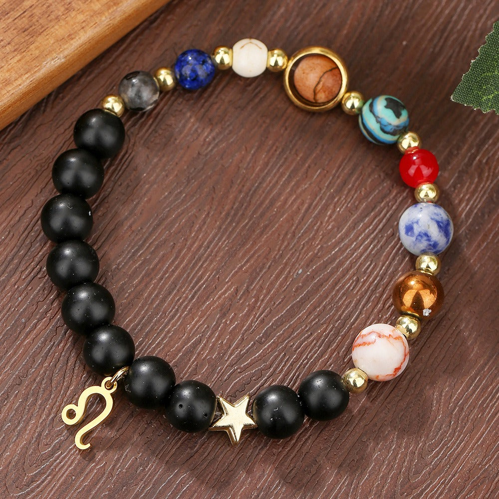 12 Constellation Handmade Bead Bracelet for Male and Female Couples