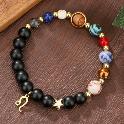 12 Constellation Handmade Bead Bracelet for Male and Female Couples