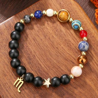 12 Constellation Handmade Bead Bracelet for Male and Female Couples