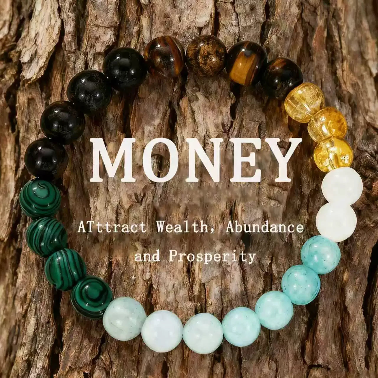 Crystal Obsidian Couple Lucky Bracelet