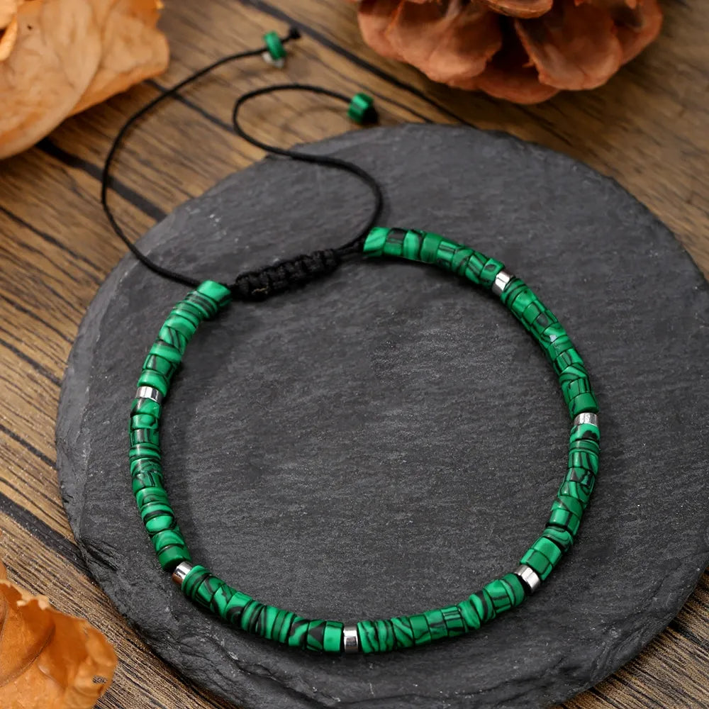 Bohemian Turquoise Emperor Stone Couple Bracelet