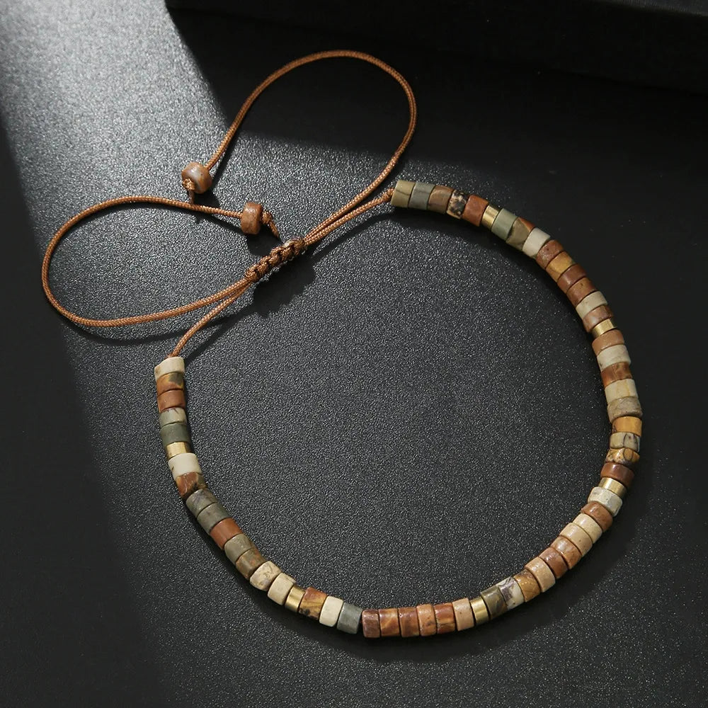 Bohemian Turquoise Emperor Stone Couple Bracelet