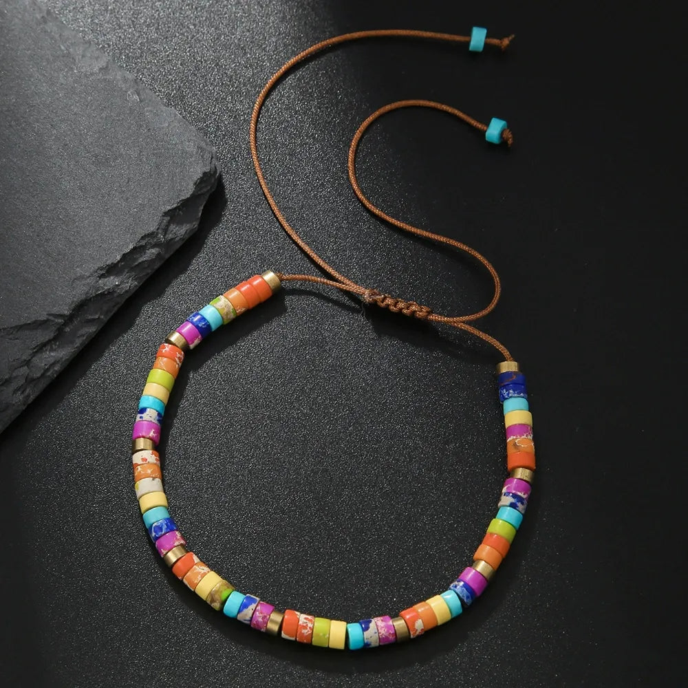 Bohemian Turquoise Emperor Stone Couple Bracelet
