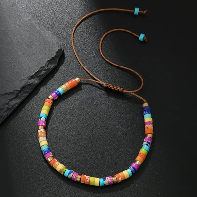 Bohemian Turquoise Emperor Stone Couple Bracelet