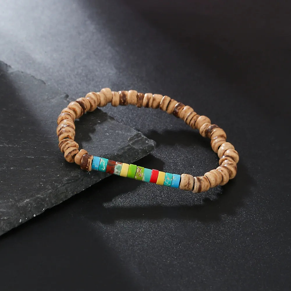 Bohemian Turquoise Emperor Stone Couple Bracelet